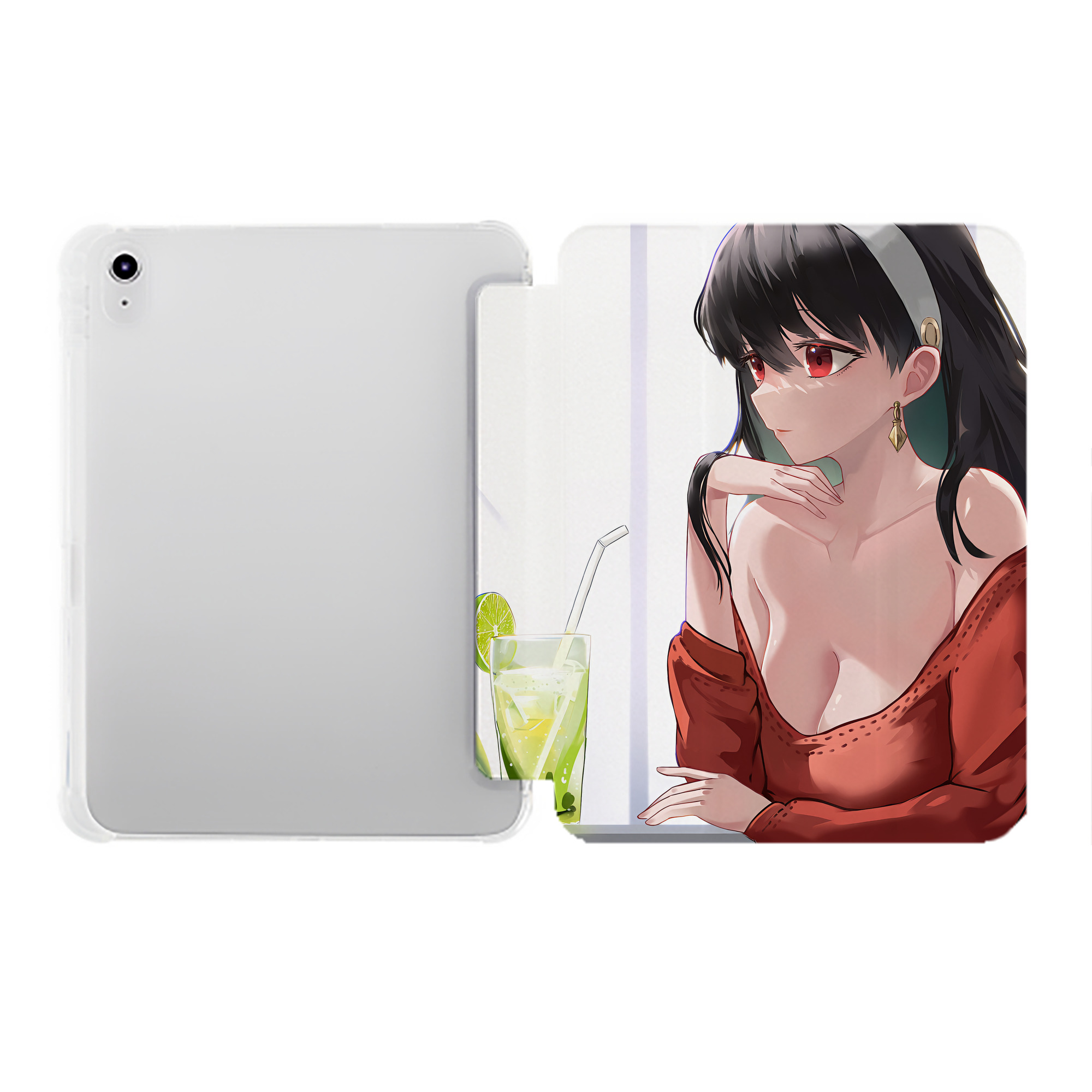 （画像用） SPY×FAMILY间谍家家酒 IPad ケース ペン収納付き 三つ折りスタンド PUレザー×シリコン 対応機種9.5/10.5/10.9インチ